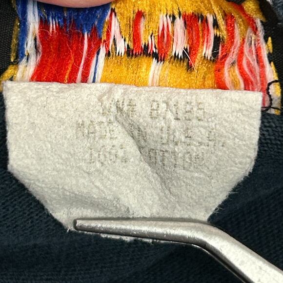 Vintage 90s Easyriders Magazine Henley T Shirt Mens Large Blue Biker Motorcycles - Picture 6 of 7